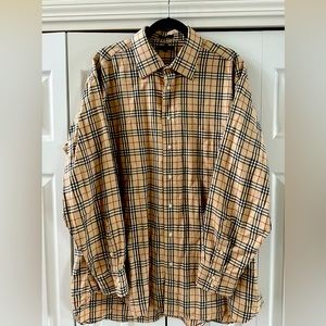 Vintage Burberry button up shirt Men’s Large Nova check